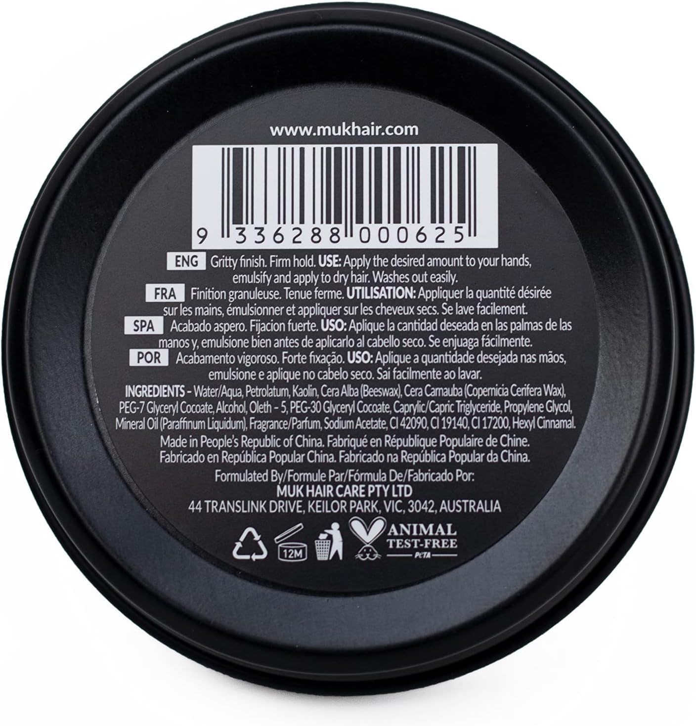 Haircare Filthy Gritty Finish Styling Paste, Hair Product, Hair Paste for Men, Firm Hold, Gritty Finish, Medium Shine - 1.7Oz