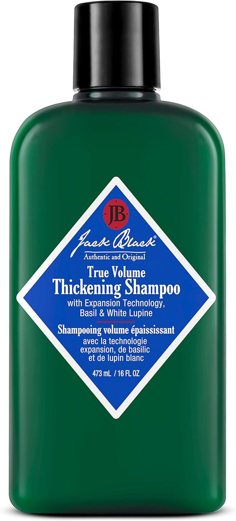 Jack Black True Volume Thickening Shampoo. – Expansion Techlogy, Basil & White Lupine – Thickening Hair Products for Men & Women, Sulfate-Free Hair Shampoo