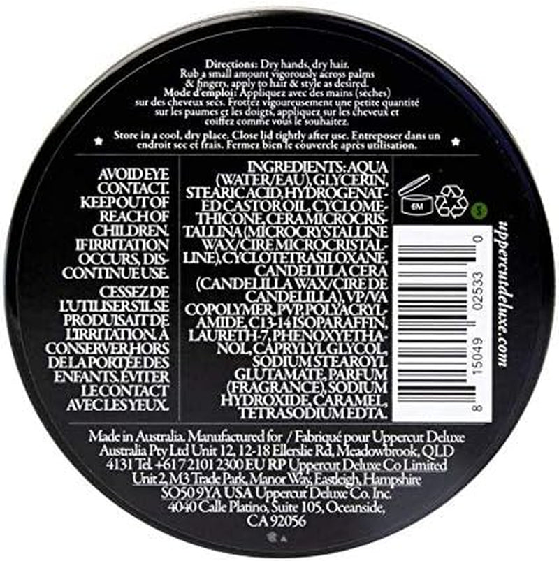 Matte Pomade Hair Styling Product for Men with a Medium Hold, No Shine Water Based Matte Hair Styling Product Easy Wash Out, No Residue 100G