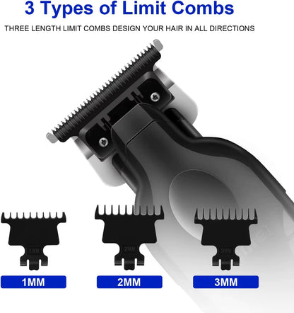 Kemei 2299 Barber Cordless Hair Trimmer 0Mm Zero Gapped Carving Clipper Detailer Professional Electric Finish Cutting Machine