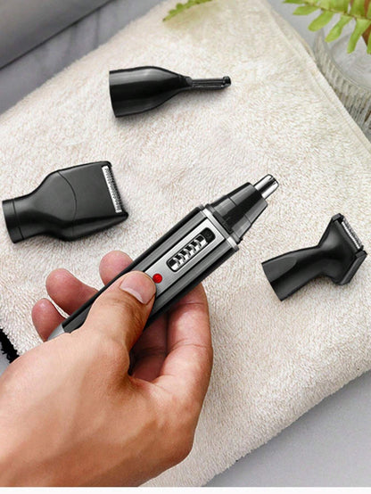 Kemei Kemei Brand Electric Nose Ear Hair Trimmer Men'S Face Hair Trimmer Set 4 in 1 Rechargeable Face Sideburns Hair Trimmer Beard Shaver Razor Clean Hair Remove Machine Kit KM-6630