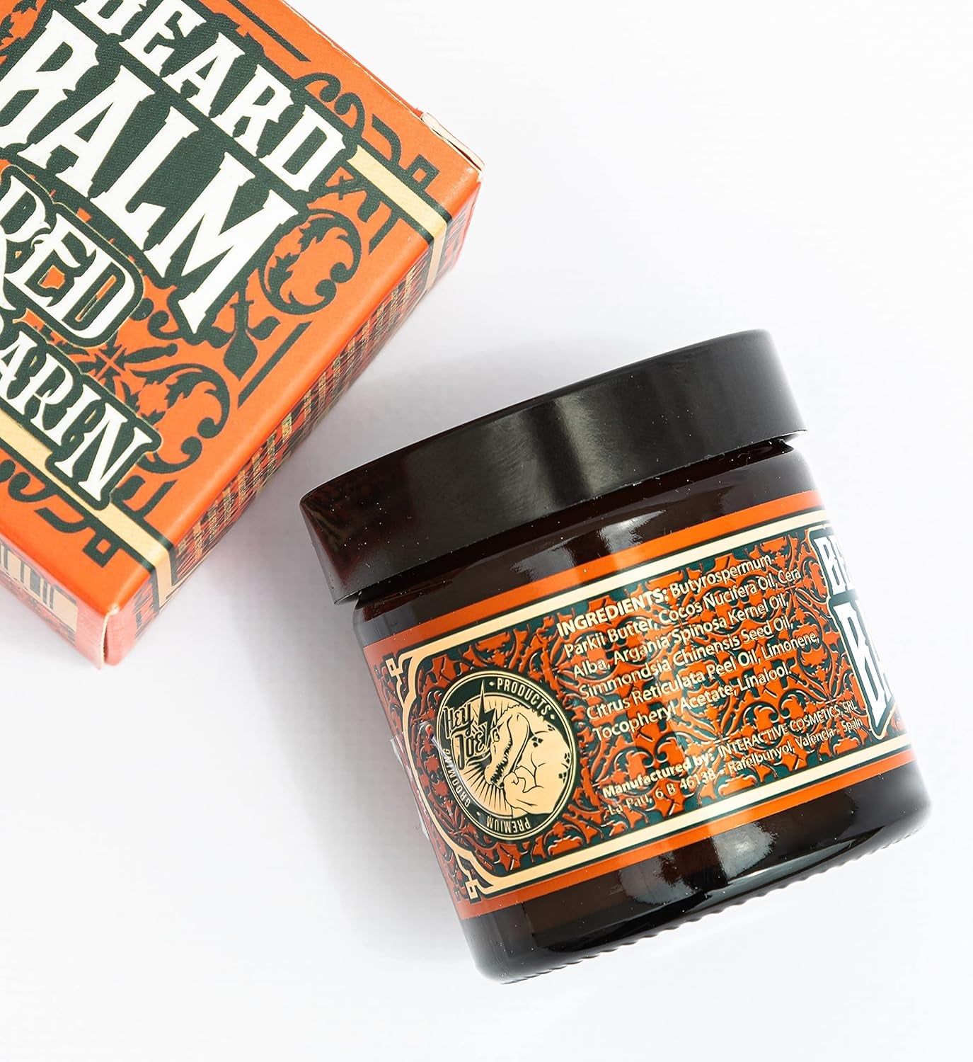 ! Beard Balm Nº 2 Red Mandarin | Bálsamo Para Barba Hidratante Con Fragancia De Mandarina Roja - Envase De 60 Ml