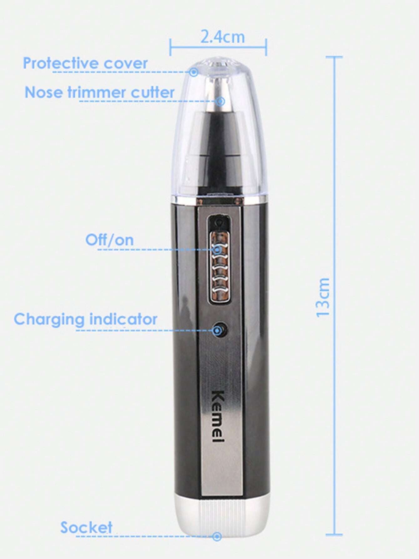 Kemei Kemei Brand Electric Nose Ear Hair Trimmer Men'S Face Hair Trimmer Set 4 in 1 Rechargeable Face Sideburns Hair Trimmer Beard Shaver Razor Clean Hair Remove Machine Kit KM-6630