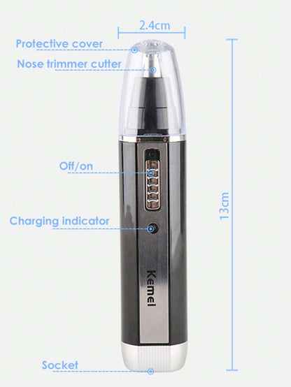 Kemei Kemei Brand Electric Nose Ear Hair Trimmer Men'S Face Hair Trimmer Set 4 in 1 Rechargeable Face Sideburns Hair Trimmer Beard Shaver Razor Clean Hair Remove Machine Kit KM-6630