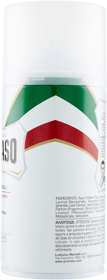 Green Tea & Oatmeal Sensitive Shaving Foam 300 Ml